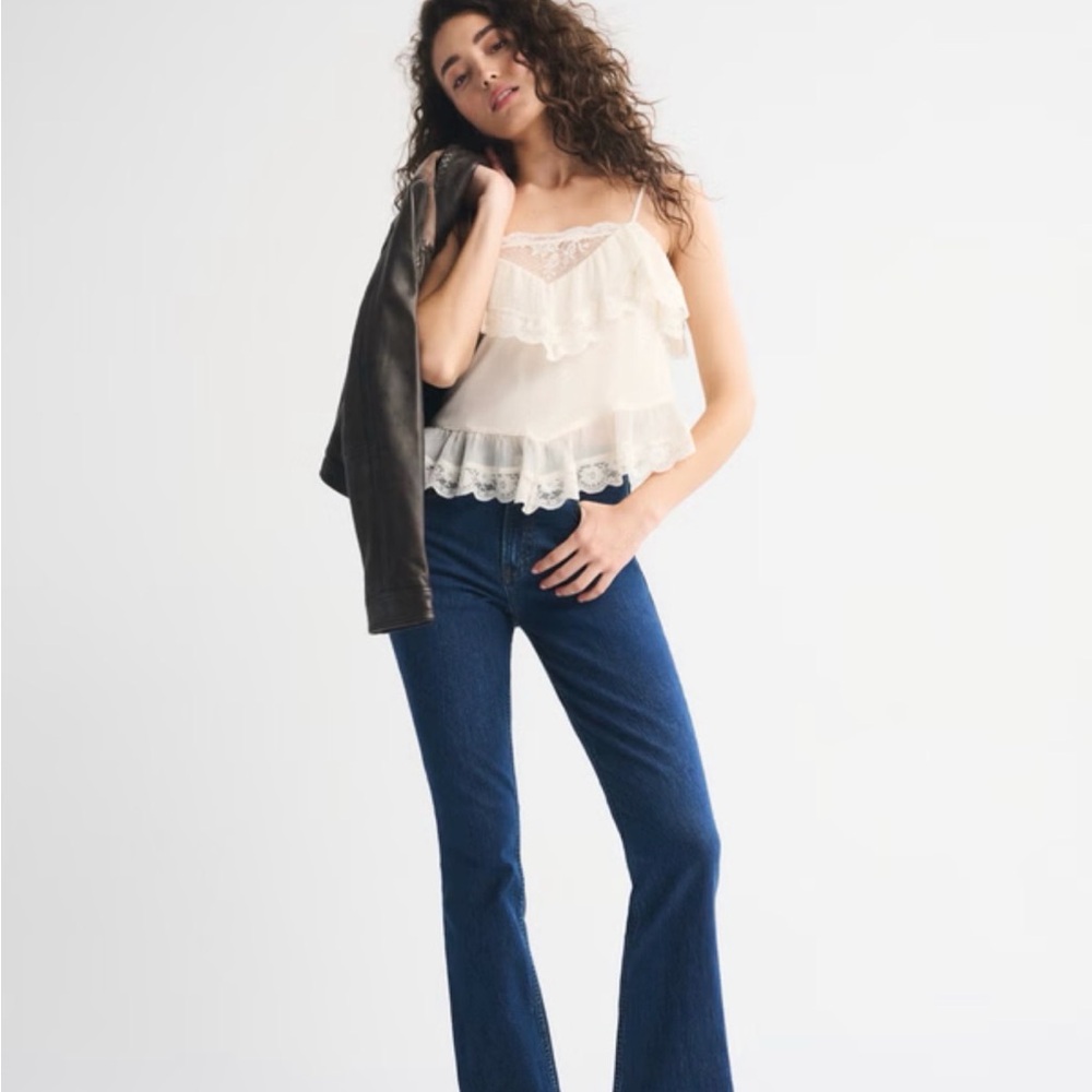 NWT Abercrombie & Fitch Dark Blue Boot Cut Jeans